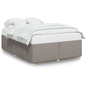 vidaXL Cadre de lit sans matelas taupe 160x200 cm tissu pas cher