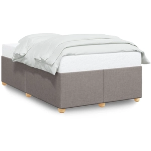 vidaXL Vidaxl Cadre De Lit Sans Matelas Taupe 120x200 Cm Tissu pas cher