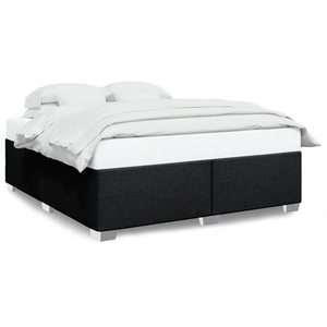 vidaXL Cadre de Lit Noir 200x200 cm Tissu pas cher