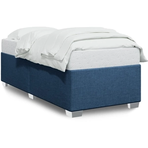 vidaXL Cadre de lit Bleu 180 x 200 cm Tissu pas cher
