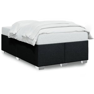 vidaXL Cadre de lit Noir 140x190 cm Tissu pas cher