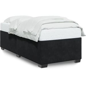 vidaXL Vidaxl Cadre De Lit Sans Matelas Noir 90x200 Cm Velours pas cher