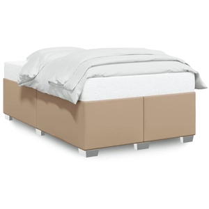 vidaXL Cadre de lit cappuccino 120x190 cm similicuir pas cher