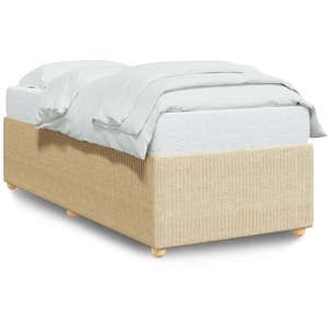 vidaXL Vidaxl Cadre De Lit Sans Matelas Crème 90x190 Cm Tissu pas cher