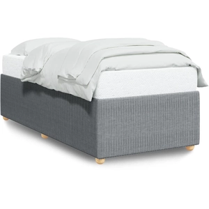 Cadre de lit sans matelas gris clair 90x200 cm tissu Vidaxl 303429 pas cher