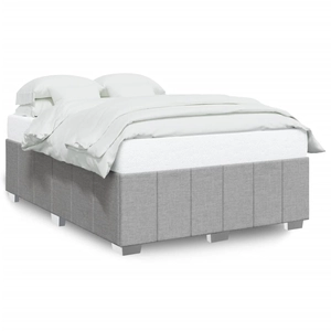 vidaXL Vidaxl Cadre De Lit Sans Matelas Gris Clair 180x200 Cm Tissu pas cher