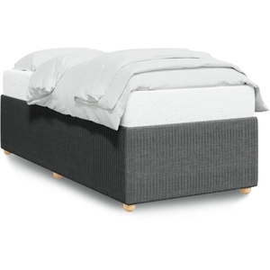 Cadre de lit sans matelas gris foncé 80x200 cm tissu Vidaxl 800942 pas cher