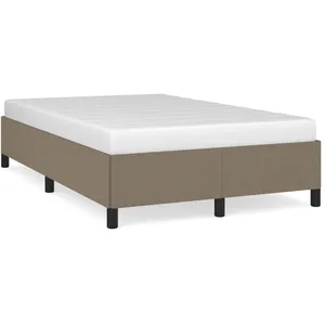vidaXL Vidaxl Cadre De Lit Sans Matelas Taupe 120x190 Cm Tissu pas cher