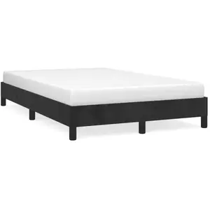 Comparateur de prix : vidaXL Cadre de lit noir 120x190 cm velours