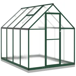 Comparateur de prix : vidaXL Serre avec cadre de base vert 224x169x202 cm aluminium