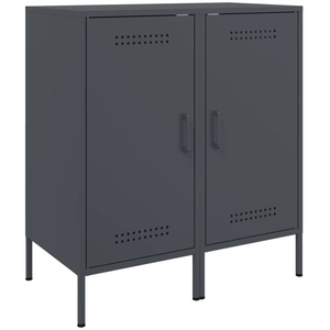Vidaxl - Buffets 2 pcs anthracite 36x39x79 cm acier laminé à froid Anthracite pas cher