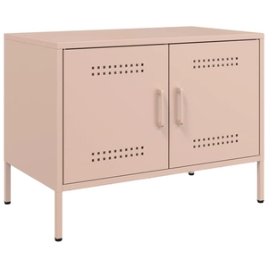 Comparateur de prix : vidaXL Meuble TV rose 68x39x50,5 cm acier