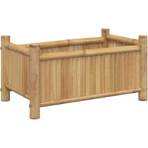 vidaXL Jardinière 50x30x25 cm bambou pas cher