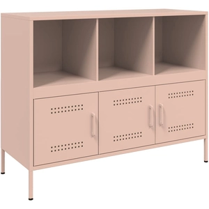 Comparateur de prix : Vidaxl - Buffet rose 100,5x39x79 cm acier laminé à froid Rose