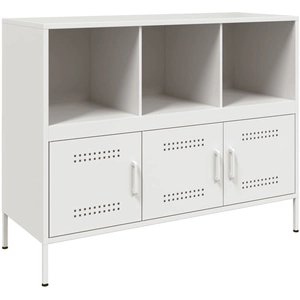 Comparateur de prix : Vidaxl - Buffet blanc 100,5x39x79 cm acier laminé à froid Blanc