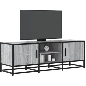 Comparateur de prix : vidaXL Meuble TV sonoma gris 120x35x41 cm bois d'ingénierie et métal