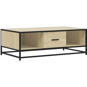 vidaXL Table basse chêne sonoma 100x57x35cm bois d'ingénierie et métal pas cher