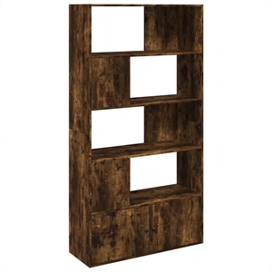 vidaXL Bibliothèque chêne fumé 100x36x189 cm bois d'ingénierie pas cher