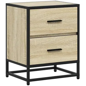 vidaXL Table de chevet chêne sonoma 40x31x50 cm bois d ingénierie pas cher