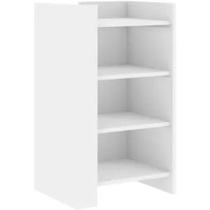 Comparateur de prix : vidaXL Buffet blanc 45x35x75 cm bois d'ingénierie