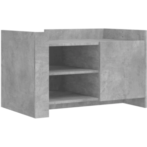 vidaXL Table basse gris béton 80x50x50 cm bois d'ingénierie pas cher