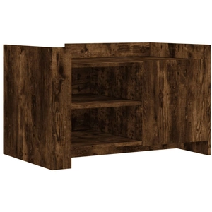 vidaXL Table basse chêne fumé 80x50x50 cm bois d'ingénierie pas cher