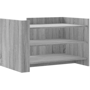vidaXL Table basse sonoma gris 80x50x50 cm bois d'ingénierie pas cher
