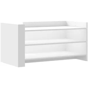 vidaXL Table basse blanc 100x50x50 cm bois d'ingénierie pas cher
