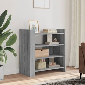vidaXL Buffet sonoma gris 73,5x35x75 cm bois d'ingénierie pas cher