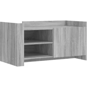 vidaXL Table basse sonoma gris 100x50x50 cm bois d'ingénierie pas cher