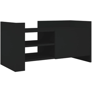 vidaXL Meuble TV noir 80x35x40 cm bois d’ingénierie pas cher