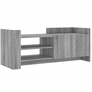 vidaXL Meuble TV Sonoma gris 100x35x40 cm Bois d'ingénierie pas cher