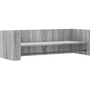 vidaXL Étagère murale sonoma gris 100x35x30,5 cm bois ingénierie pas cher