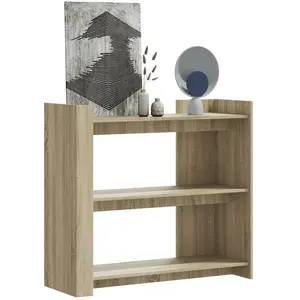 vidaXL Table console chêne sonoma 100x35x90 cm bois d'ingénierie pas cher