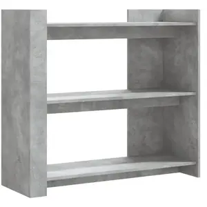 vidaXL Table console gris béton 100x35x90 cm bois d'ingénierie pas cher