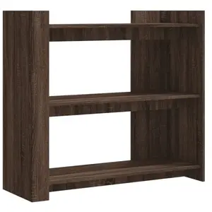 vidaXL Table console chêne marron 100x35x90 cm bois d'ingénierie pas cher