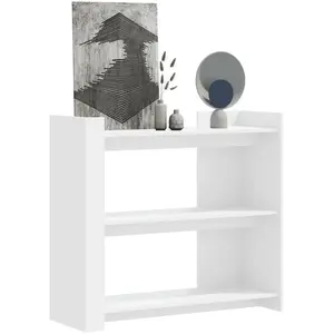 Comparateur de prix : vidaXL Table console blanc 100x35x90 cm bois d ingénierie