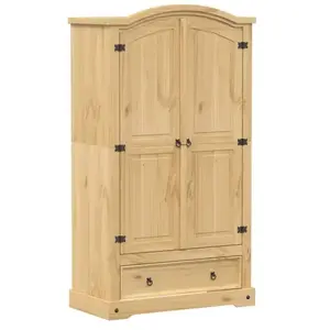 Comparateur de prix : vidaXL Garde-robe Corona 102x52x186 cm bois de pin massif