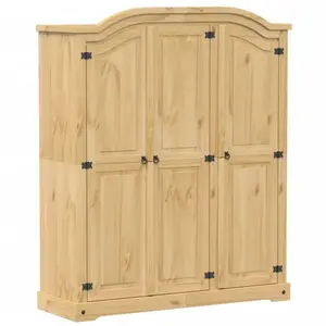 Comparateur de prix : vidaXL Garde-robe Corona 151,5x52x186 cm bois de pin massif