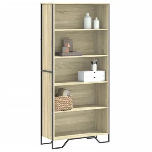 vidaXL Bibliothèque chêne sonoma 80x31x169 cm bois d'ingénierie pas cher