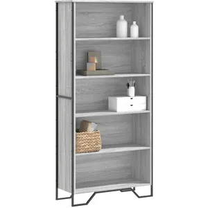vidaXL Bibliothèque sonoma gris 80x31x169 cm bois d'ingénierie pas cher