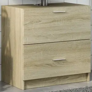Comparateur de prix : vidaXL Armoire d'évier chêne sonoma 59x37x59 cm bois d'ingénierie