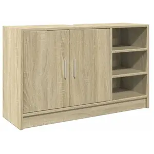 vidaXL Armoire d'évier chêne sonoma 90x29x55 cm bois d'ingénierie pas cher