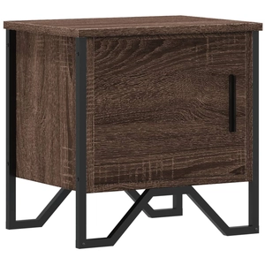 vidaXL Tables de chevet 2pcs chêne marron 40x30x40cm bois d'ingénierie pas cher