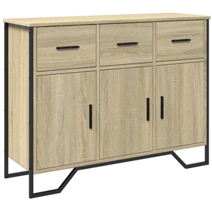 vidaXL Buffet chêne sonoma 97x32,5x74,5 cm bois d'ingénierie