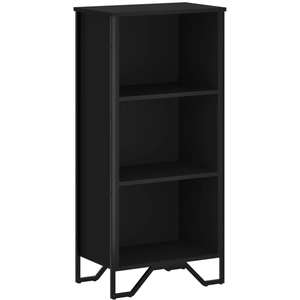 Comparateur de prix : vidaXL Bibliothèque noir 50x31x137,5 cm bois d'ingénierie