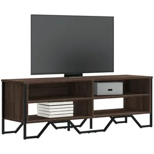 vidaXL Meuble TV chêne marron 122x34x41 cm bois d'ingénierie pas cher