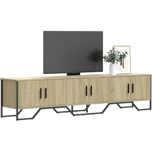 vidaXL Meuble TV chêne sonoma 180x34x41 cm bois d'ingénierie pas cher
