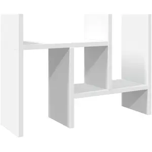 Comparateur de prix : vidaXL Organisateur de bureau blanc 34,5x15,5x35,5cm bois d'ingénierie