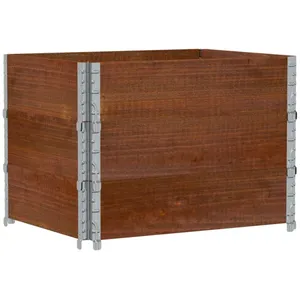 vidaXL Jardinière marron 80x60 cm bois massif de pin pas cher